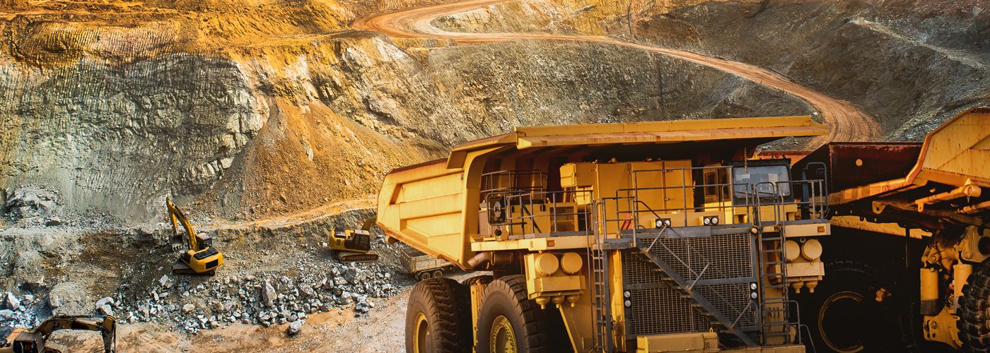 Haul truck operating in an open-pit mine
