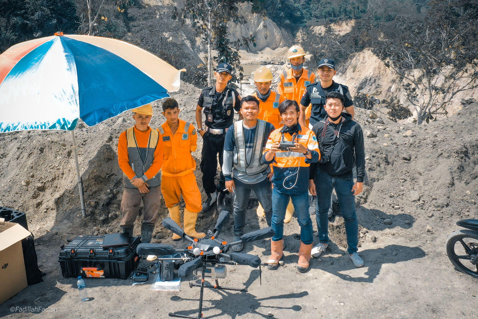 Georama Karya Indonesia project team in the field